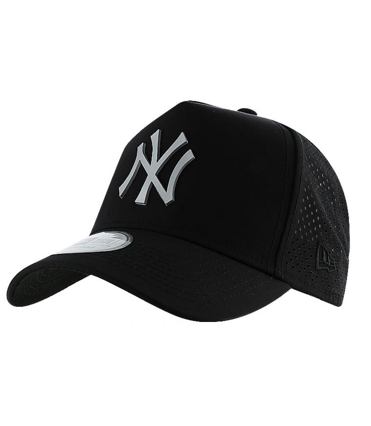 NY mesh cap A frame perf poly NY black